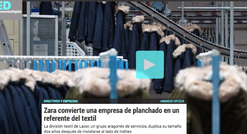 Zara convierte una empresa de planchado en un referente del textil